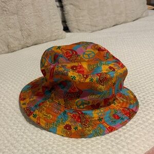 Vintage Coca-Cola Multicolor Bucket Hat